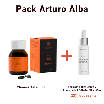 Pack Arturo Alba Cápsulas Chronos Aeternum + SOD Ferúlico