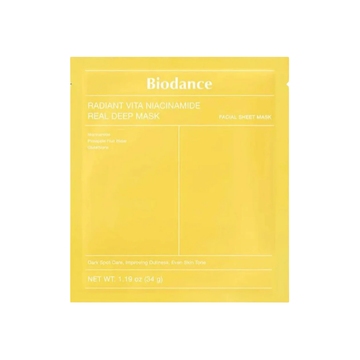 Biodance Radiant Vita Niacinamide Real Deep Mask 4 pcs