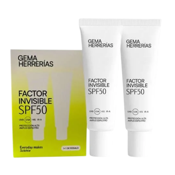 GEMA HERRERIAS FACTOR INVISIBLE SPF50( 1+1)