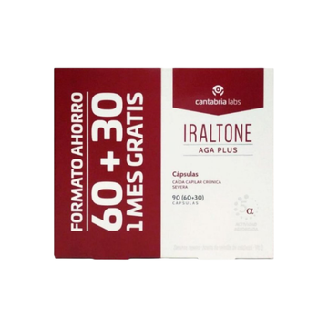 Iraltone AGA PLUS FORMATO AHORRO  60+30 Cápsulas