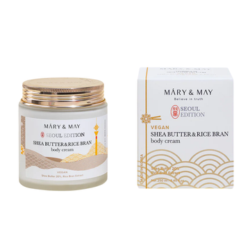 Mary & May Crema corporal de manteca de karité y salvado de arroz 250 ml