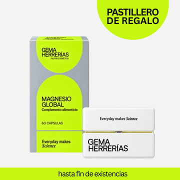 GH MAGNESIO GLOBAL – Complemento Alimenticio 60 Cápsulas + pastillero de regalo